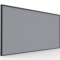 RAPIDLINE SHUSH30+ SCREEN 1800W X 30D X 900MMH BLACK FRAME GREY PINNABLE FABRIC