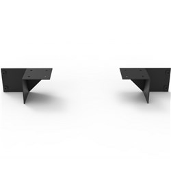 RAPIDLINE SHUSH30+ SCREEN FIXING BRACKET FOR 900MM HEIGHT BLACK SET OF 2