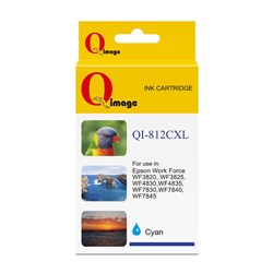 Q-IMAGE COMPATIBLE EPSON 812XL INK CARTRIDGE HIGH YIELD CYAN