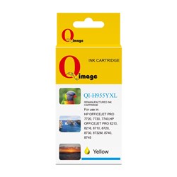 Q-IMAGE COMPATIBLE HP 955XL INK CARTRIDGE HIGH YIELD YELLOW