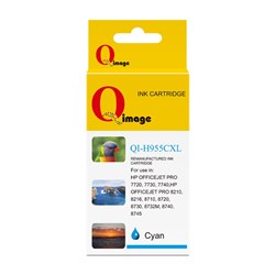 Q-IMAGE COMPATIBLE HP 955XL INK CARTRIDGE HIGH YIELD CYAN