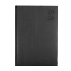 DEBDEN SILHOUETTE DIARY A4 WEEK TO VIEW CHARCOAL
