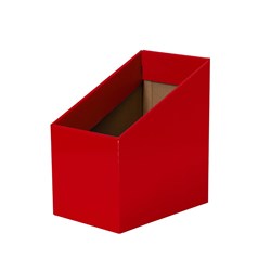 VISIONCHART CREATIVE KIDS CARDBOARD BOOK BOX RED PACK OF 5