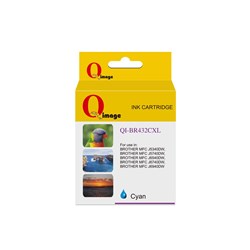 Q-IMAGE COMPATIBLE BROTHER LC432XL INK CARTRIDGE HIGH YIELD CYAN