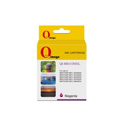 Q-IMAGE COMPATIBLE BROTHER LC432XL INK CARTRIDGE HIGH YIELD MAGENTA