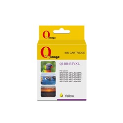 Q-IMAGE COMPATIBLE BROTHER LC432XL INK CARTRIDGE HIGH YIELD YELLOW