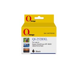 Q-IMAGE COMPATIBLE EPSON 252XL DYE INK CARTRIDGE HIGH YIELD BLACK