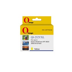 Q-IMAGE COMPATIBLE EPSON 252XL DYE INK CARTRIDGE HIGH YIELD YELLOW