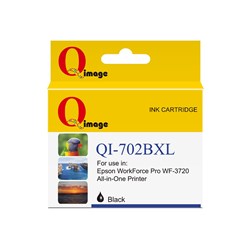 Q-IMAGE COMPATIBLE EPSON 702XL DYE INK CARTRIDGE HIGH YIELD BLACK
