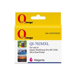 Q-IMAGE COMPATIBLE EPSON 702XL DYE INK CARTRIDGE HIGH YIELD MAGENTA