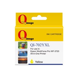 Q-IMAGE COMPATIBLE EPSON 702XL DYE INK CARTRIDGE HIGH YIELD YELLOW