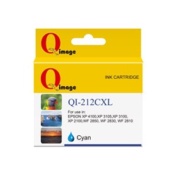 Q-IMAGE COMPATIBLE EPSON 212XL DYE INK CARTRIDGE HIGH YIELD CYAN