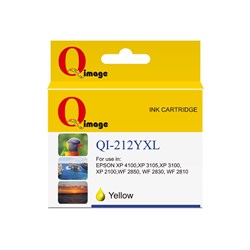 Q-IMAGE COMPATIBLE EPSON 212XL DYE INK CARTRIDGE HIGH YIELD YELLOW