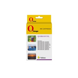 Q-IMAGE COMPATIBLE BROTHER LC436XL INK CARTRIDGE HIGH YIELD YELLOW
