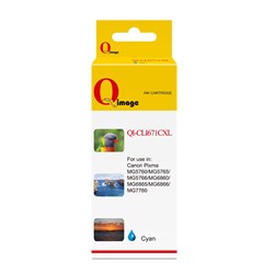 Q-IMAGE COMPATIBLE CANON CLI671CXL INK CARTRIDGE HIGH YIELD CYAN