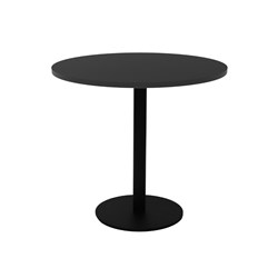 RAPIDLINE ESTILLO DISC BASE ROUND TABLE 900D X 755MMH BLACK TOP BLACK BASE