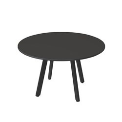 RAPIDLINE ETERNITY ROUND MEETING 1200D X 730MMH BLACK TOP BLACK BASE