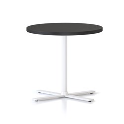 RAPIDLINE KOLO ROUND SIDE TABLE 500D X 457MMH BLACK TOP WHITE BASE