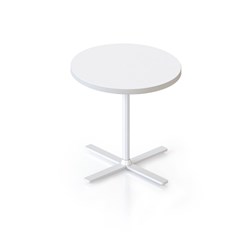 RAPIDLINE KOLO ROUND SIDE TABLE 500D X 457MMH WHITE TOP WHITE BASE