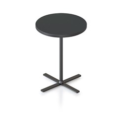 RAPIDLINE KOLO ROUND SIDE TABLE 500D X 587MMH BLACK TOP BLACK BASE