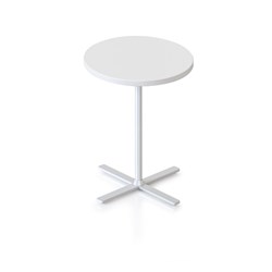 RAPIDLINE KOLO ROUND SIDE TABLE 500D X 587MMH WHITE TOP WHITE BASE