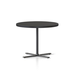 RAPIDLINE KOLO ROUND SIDE TABLE 600D X 457MMH BLACK TOP BLACK BASE