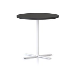 RAPIDLINE KOLO ROUND SIDE TABLE 600D X 587MMH BLACK TOP WHITE BASE