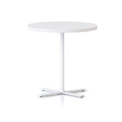 RAPIDLINE KOLO ROUND SIDE TABLE 600D X 587MMH WHITE TOP WHITE BASE