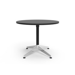 RAPIDLINE TYPHOON ROUND MEETING TABLE 900D X 730MMH BLACK TOP BLACK BASE