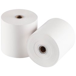 CASH REGISTERED ROLLS 76 X 76 X 11.5MM LINT FREE WHITE PACK OF 4