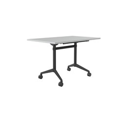 OLG MODULUS FLIP TABLE 1200W X 750D X 720MMH ALL BLACK FRAME WHITE TOP