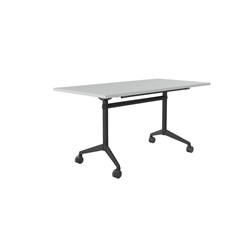 OLG MODULUS FLIP TABLE 1500W X 750D X 720MMH ALL BLACK FRAME WHITE TOP