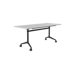 OLG MODULUS FLIP TABLE 1800W X 750D X 720MMH ALL BLACK FRAME WHITE TOP