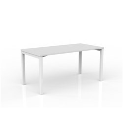 OLG AXIS STRAIGHT DESK 1500W X 750D X 715MMH WHITE FRAME WHITE TOP