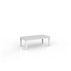OLG AXIS COFFEE TABLE 1200W X 600D X 450MMH WHITE FRAME WHITE TOP