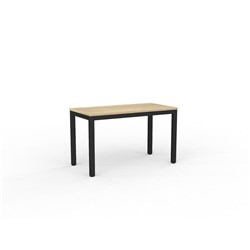 OLG AXIS MEETING TABLE 1200W X 600D X 715MMH BLACK FRAME NEW OAK TOP