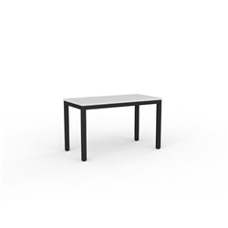 OLG AXIS MEETING TABLE 1200W X 600D X 715MMH BLACK FRAME WHITE TOP