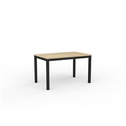 OLG AXIS MEETING TABLE 1200W X 750D X 715MMH BLACK FRAME NEW OAK TOP