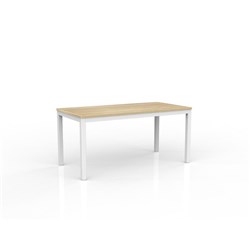 OLG AXIS MEETING TABLE 1500W X 750D X 715MMH WHITE FRAME NEW OAK TOP