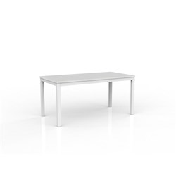 OLG AXIS MEETING TABLE 1600W X 750D X 715MMH WHITE FRAME WHITE TOP