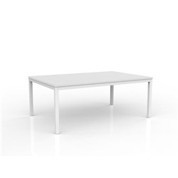OLG AXIS MEETING TABLE 1800W X 1200D X 715MMH WHITE FRAME WHITE TOP