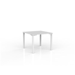 OLG AXIS MEETING TABLE 900W X 900D X 715MMH WHITE FRAME WHITE TOP