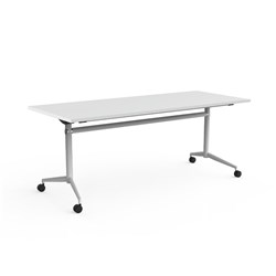 OLG UNI FLIP TABLE 1200W X 600D X 720MMH WHITE FRAME WHITE FRAME