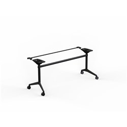 OLG MODULUS FLIP TABLE FRAME ONLY TO SUIT TOPS 1200-1600W X 600-900MMD ALL BLACK