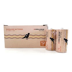 BIBBULMUN BATTERY SIZE C PACK OF 12