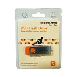 BIBBULMUN USB DRIVE 2.0 64GB BLACK