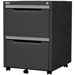 STEELCO CLASSIC MOBILE PEDESTAL 2 FILE 470W X 515D X 630MMH GRAPHITE