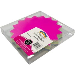 RAINBOW KINDER STARBURST FLURO 205MM 300GSM ASSORTED PACK OF 60