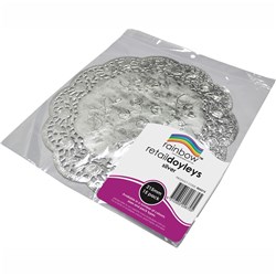 RAINBOW RETAIL DOYLEYS 215MM 15 SHEETS SILVER PACK OF 12
