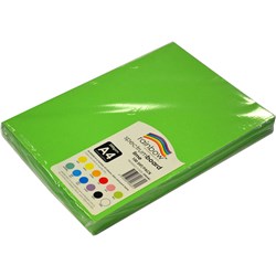 RAINBOW SPECTRUM BOARD A4 220 GSM LIME 100 SHEETS